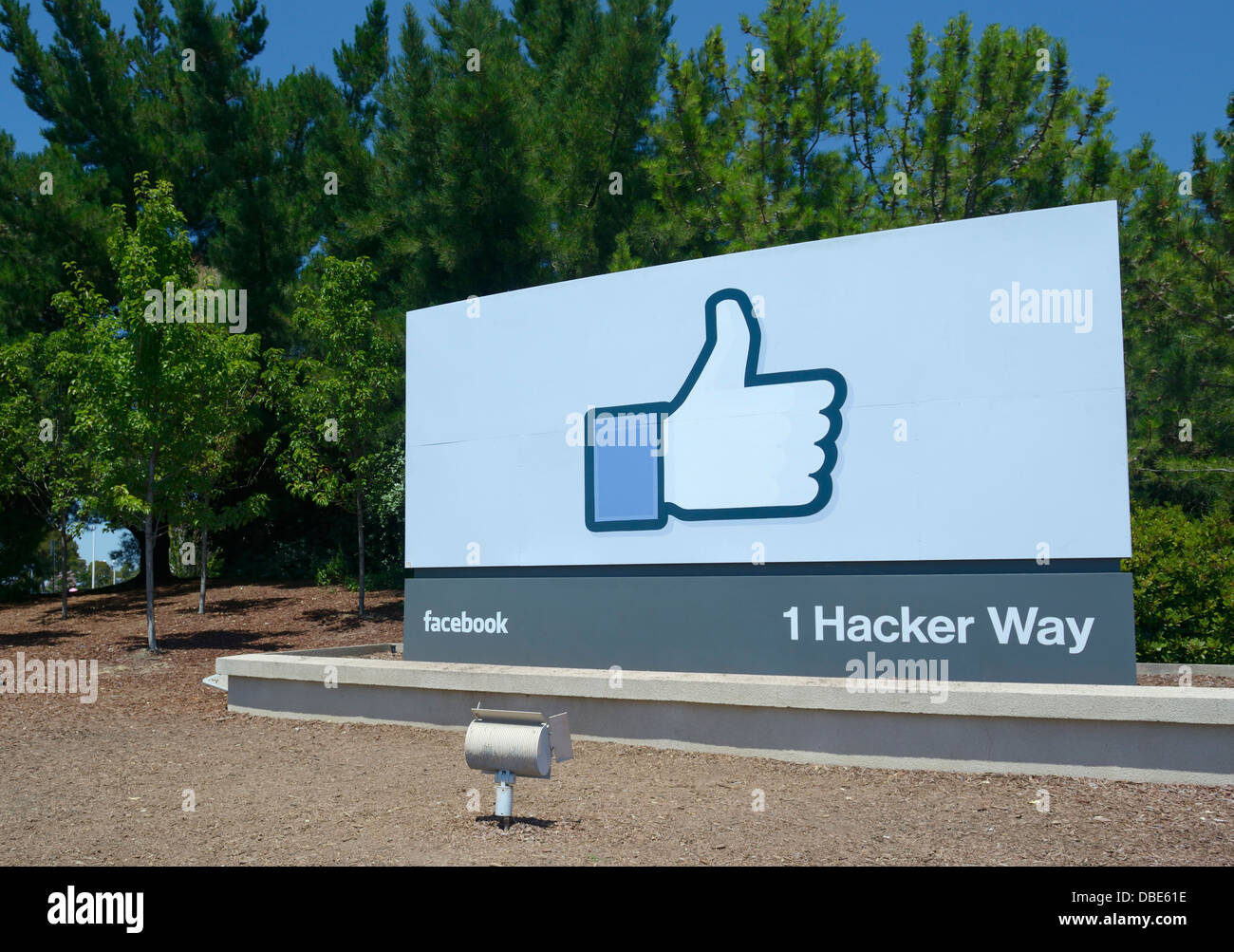 Facebook-Unternehmenszentrale, Menlo Park Stockfoto