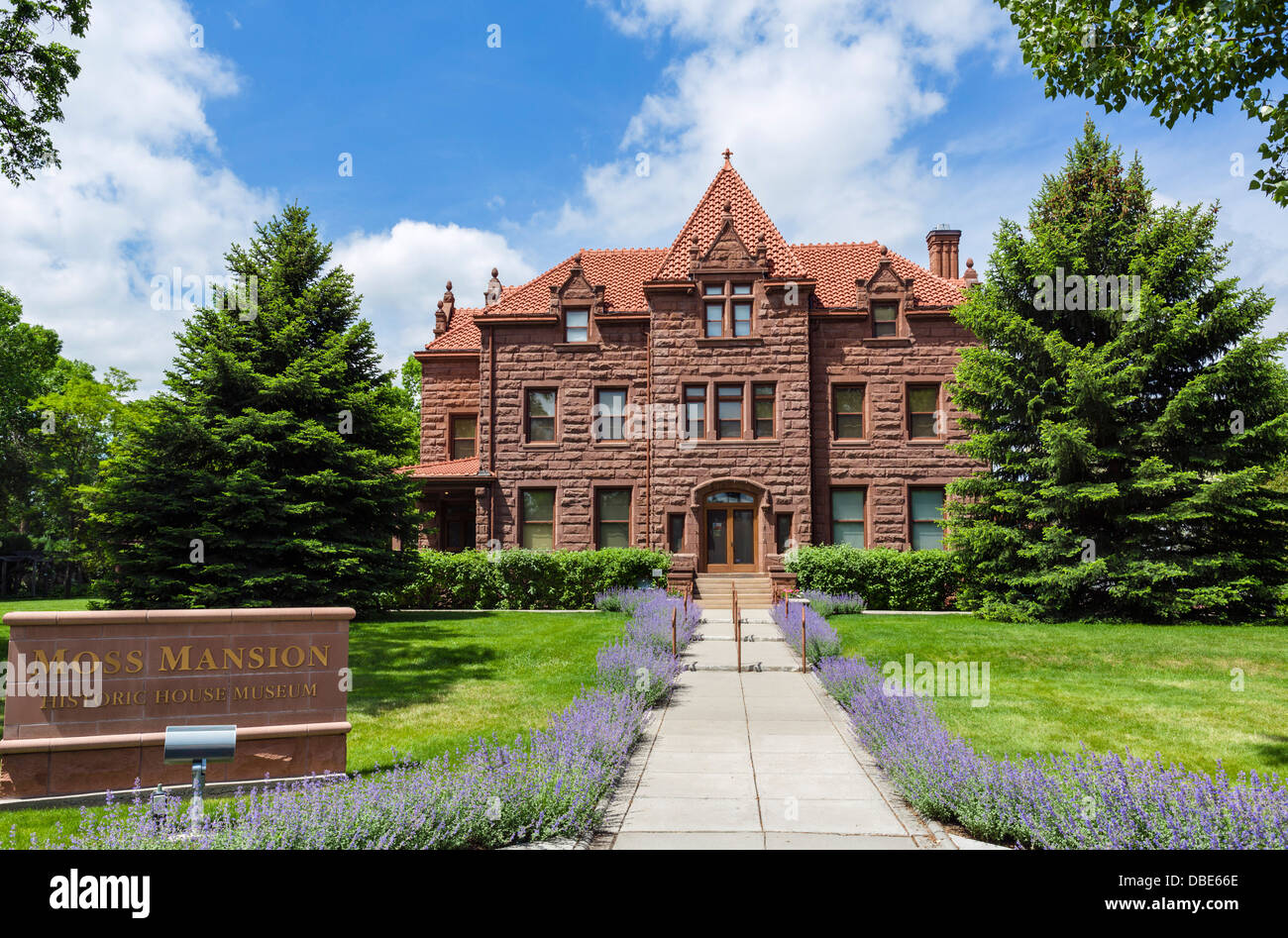 Moss Herrenhaus historischen Haus-Museum, Division Street, Billings, Montana, USA Stockfoto