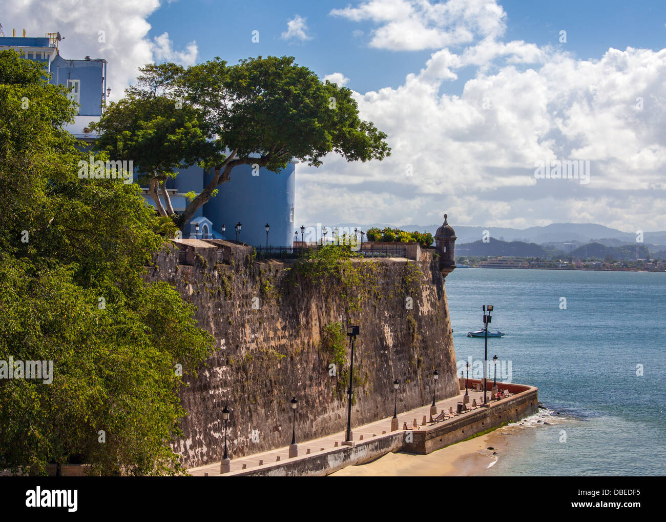 Paseo De La Princesa in San Juan, Puerto Rico. Stockfoto