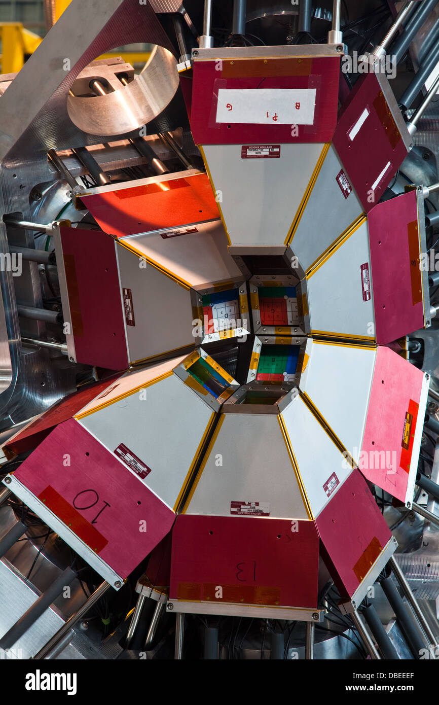 Bild von Teilchendetektoren auf ein Experiment an der TRIUMF Beschleunigerlabor Stockfoto