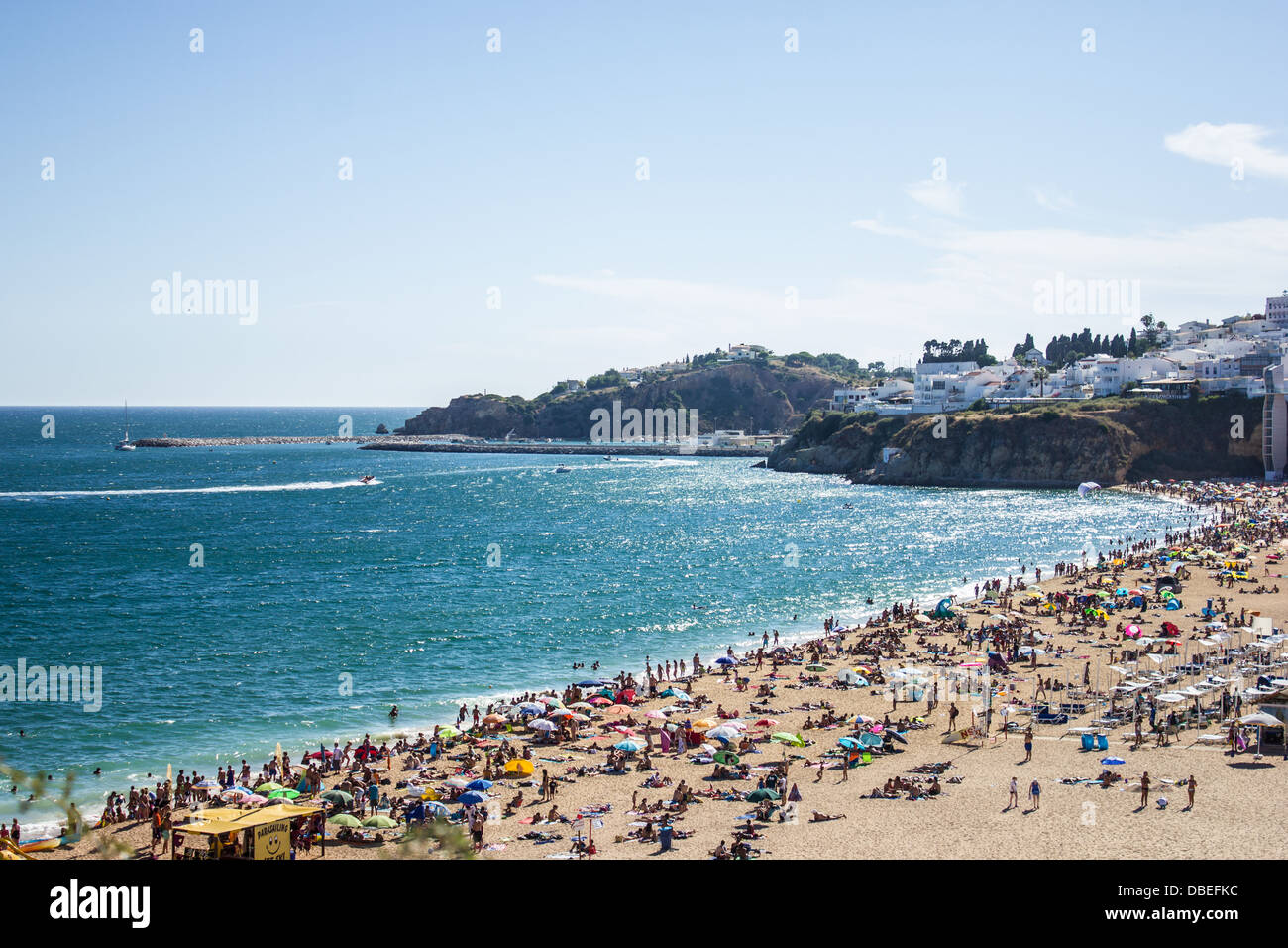 Fischer-Strand in Albufeira, Algarve Stockfoto