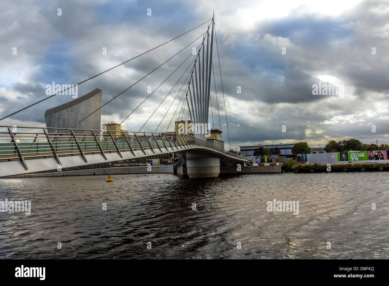 Brücke über den Manchester Ship Canal Stockfoto
