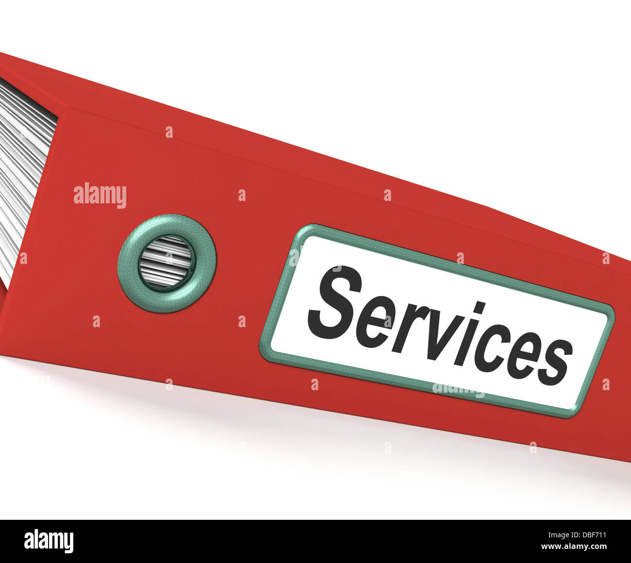 Services-Datei enthält Serviceinformationen Stockfoto