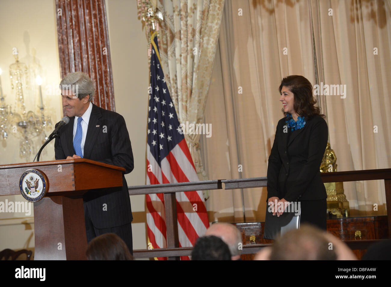 Secretary Kerry Gastgeber einem Iftar Stockfoto