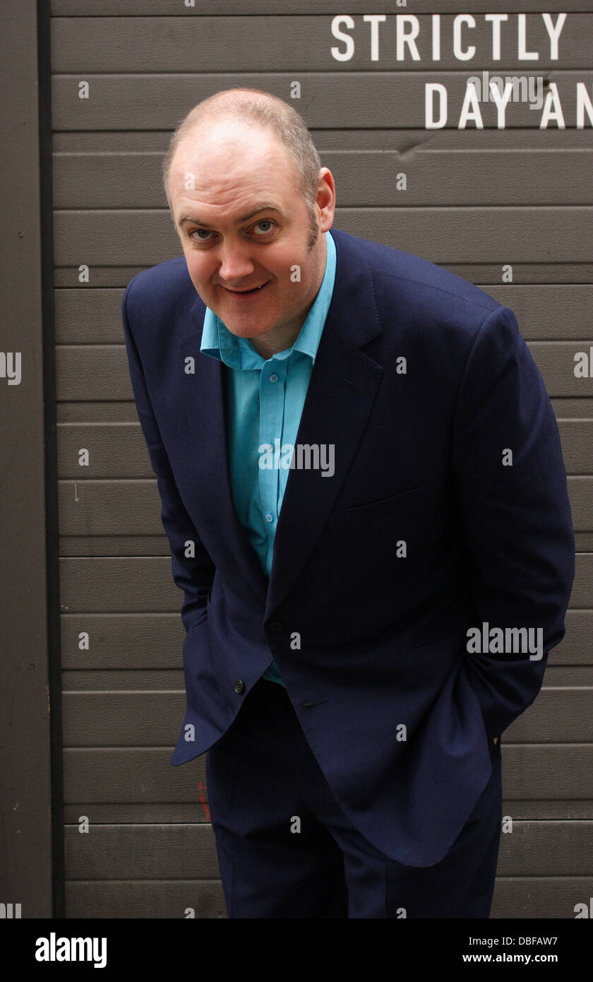 Dara Ó Briain, irische Stand-up-Komiker und Fernsehmoderator fotografiert in Soho, London, England, Vereinigtes Königreich. Stockfoto