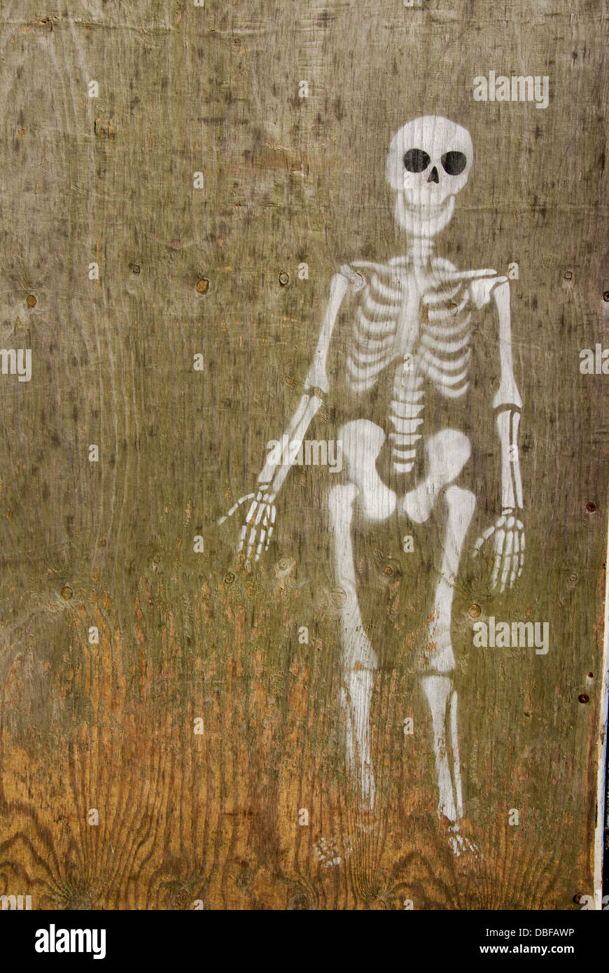 Graffiti, Glastonbury Vereinigtes Königreich Stockfoto