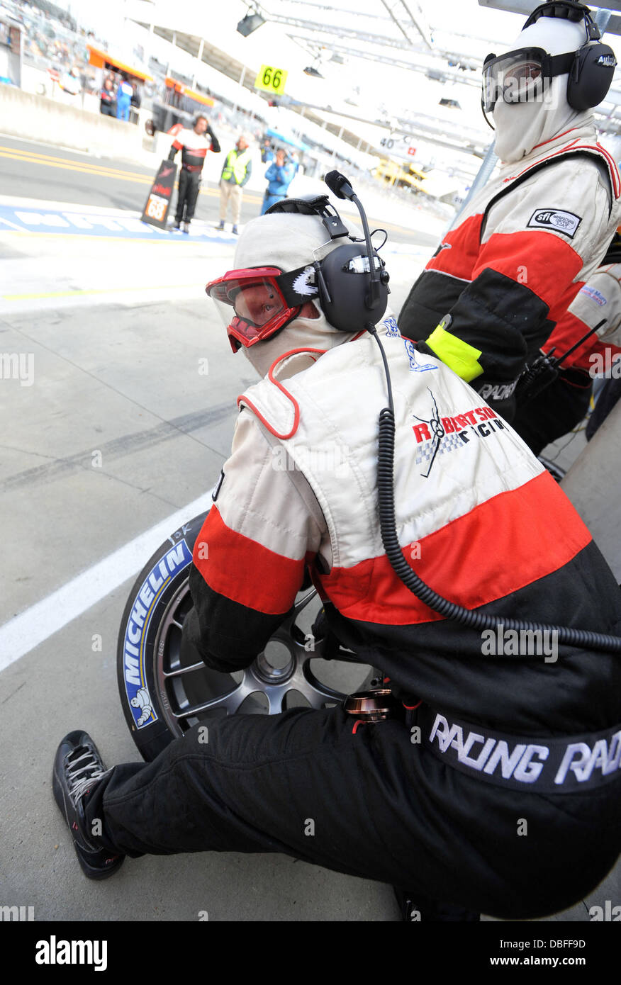 Szenen aus der zweiten Renntag in Le Mans 24 Hours. Le Mans, Frankreich - 12.06.11 Stockfoto