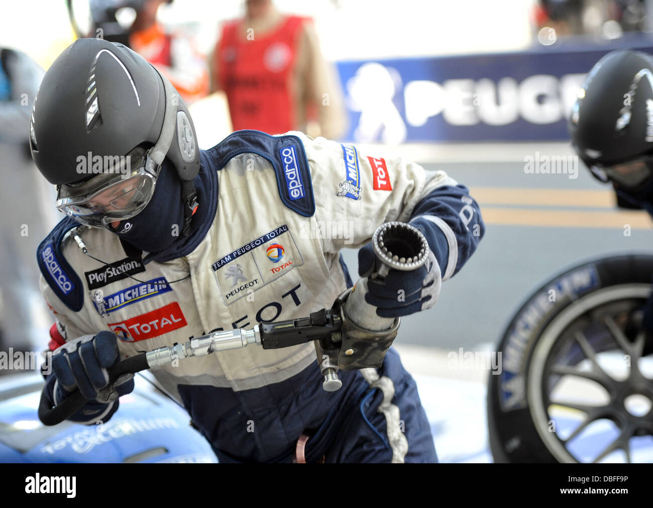 Szenen aus der zweiten Renntag in Le Mans 24 Hours. Le Mans, Frankreich - 12.06.11 Stockfoto