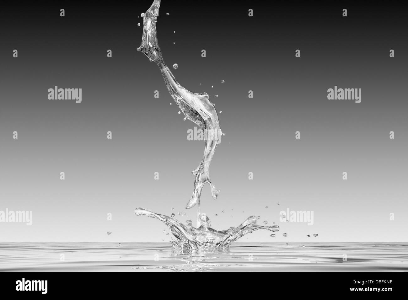 Wasserstrom in Pool plantschen Stockfoto