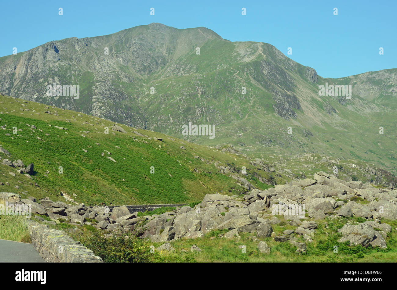 Llyn Ogwen Snowdonia Nordwales Stockfoto