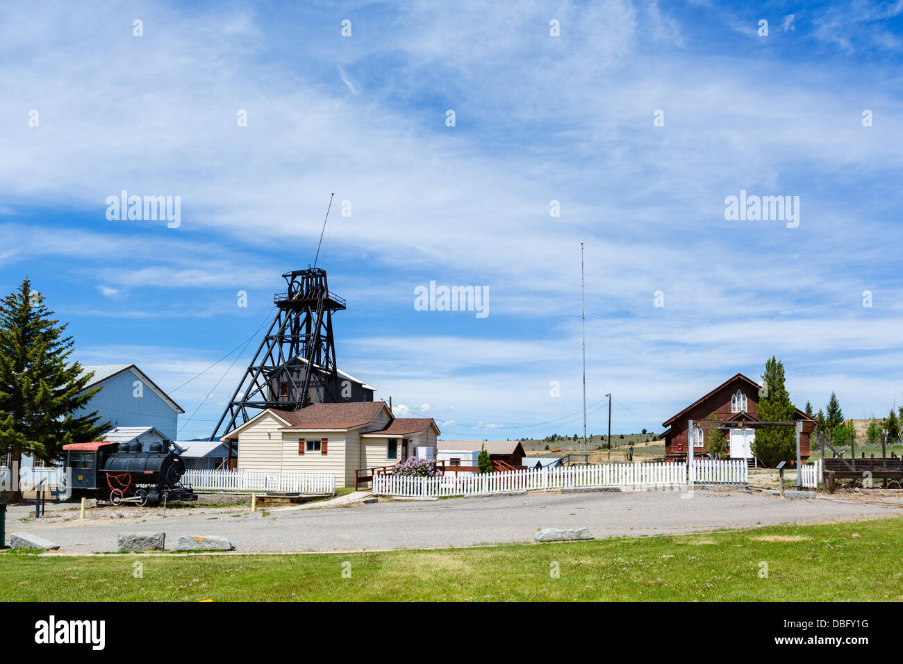 Welt Museum für Bergbau, Butte, Montana, USA Stockfoto