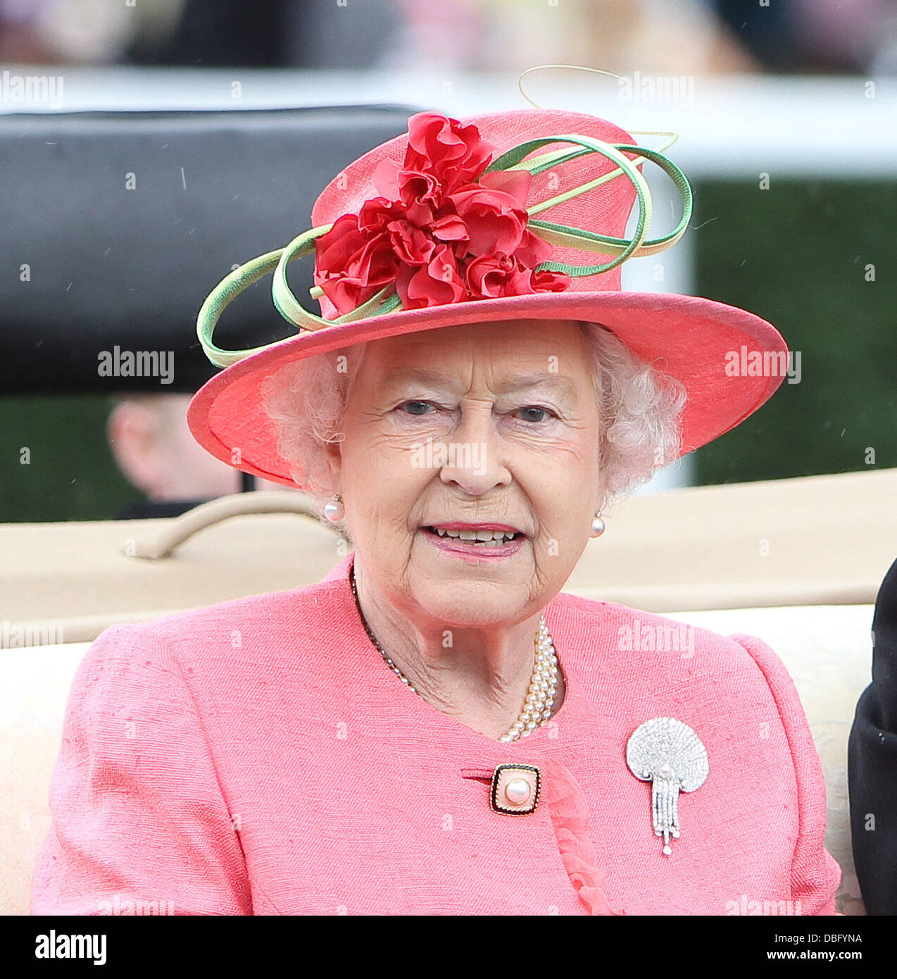 Seine königliche Hoheit Königin Elizabeth II Royal Ascot in Ascot Racecourse - Ladies Day Berkshire, England - 16.06.11 Stockfoto