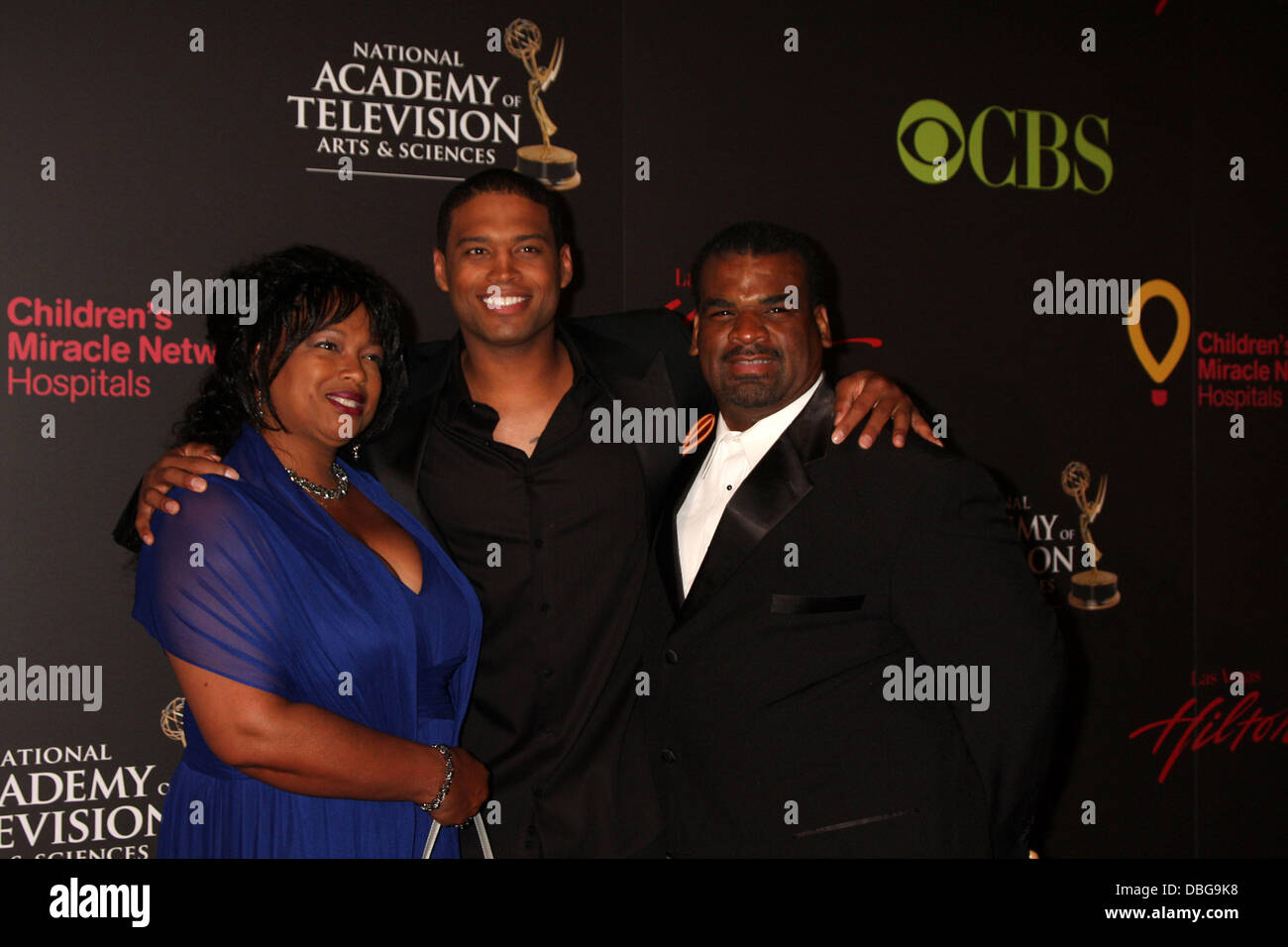 Texas Schlacht & Eltern, Ankunft in der Daytime Emmy Awards im Hilton Hotel und Casino - roten Teppich. Las Vegas, Nevada - 19.06.11 Stockfoto