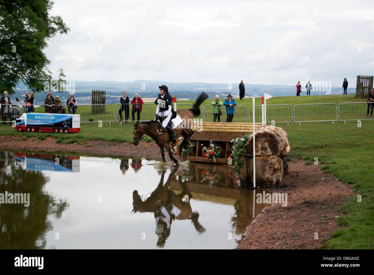 Sonya Cunningham & Dryfe Royal Cavalier Hopetoun House Horse Trials 2013 Stockfoto
