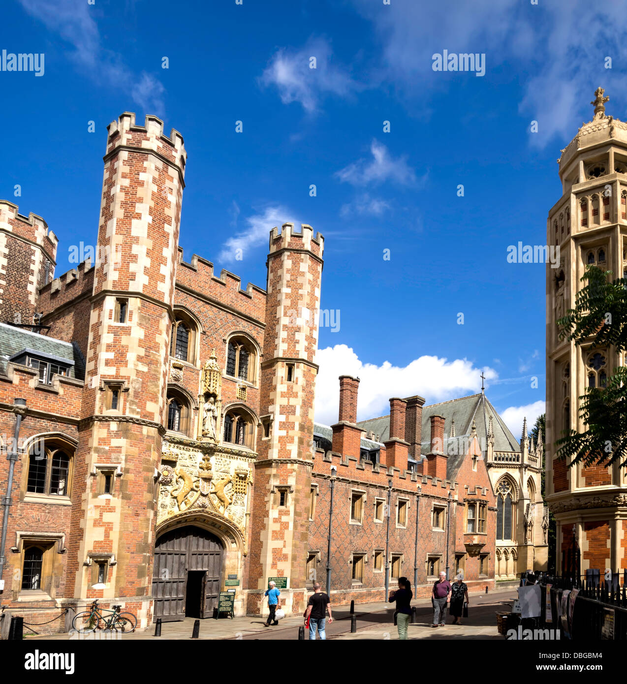 Str. Johns Hochschule, Teil der University of Cambridge, UK Stockfoto