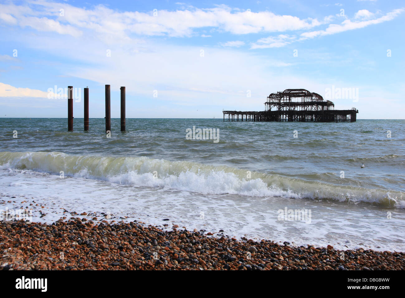 Von Brighton Pier West Stockfoto