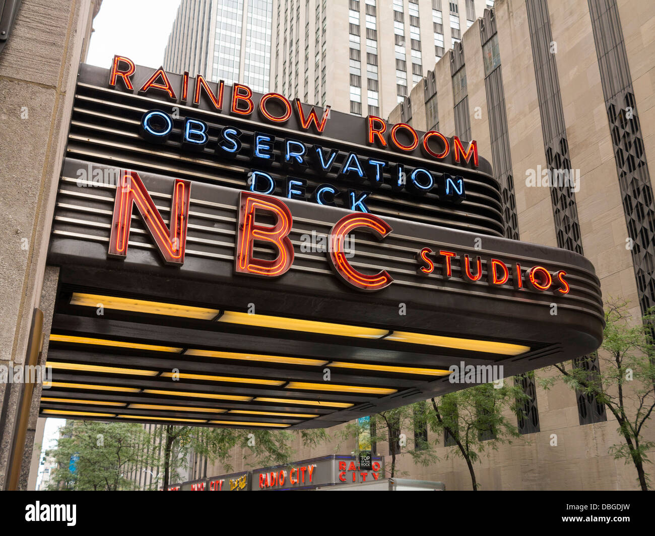 NBC Studios im Rockefeller Center, NYC Stockfoto