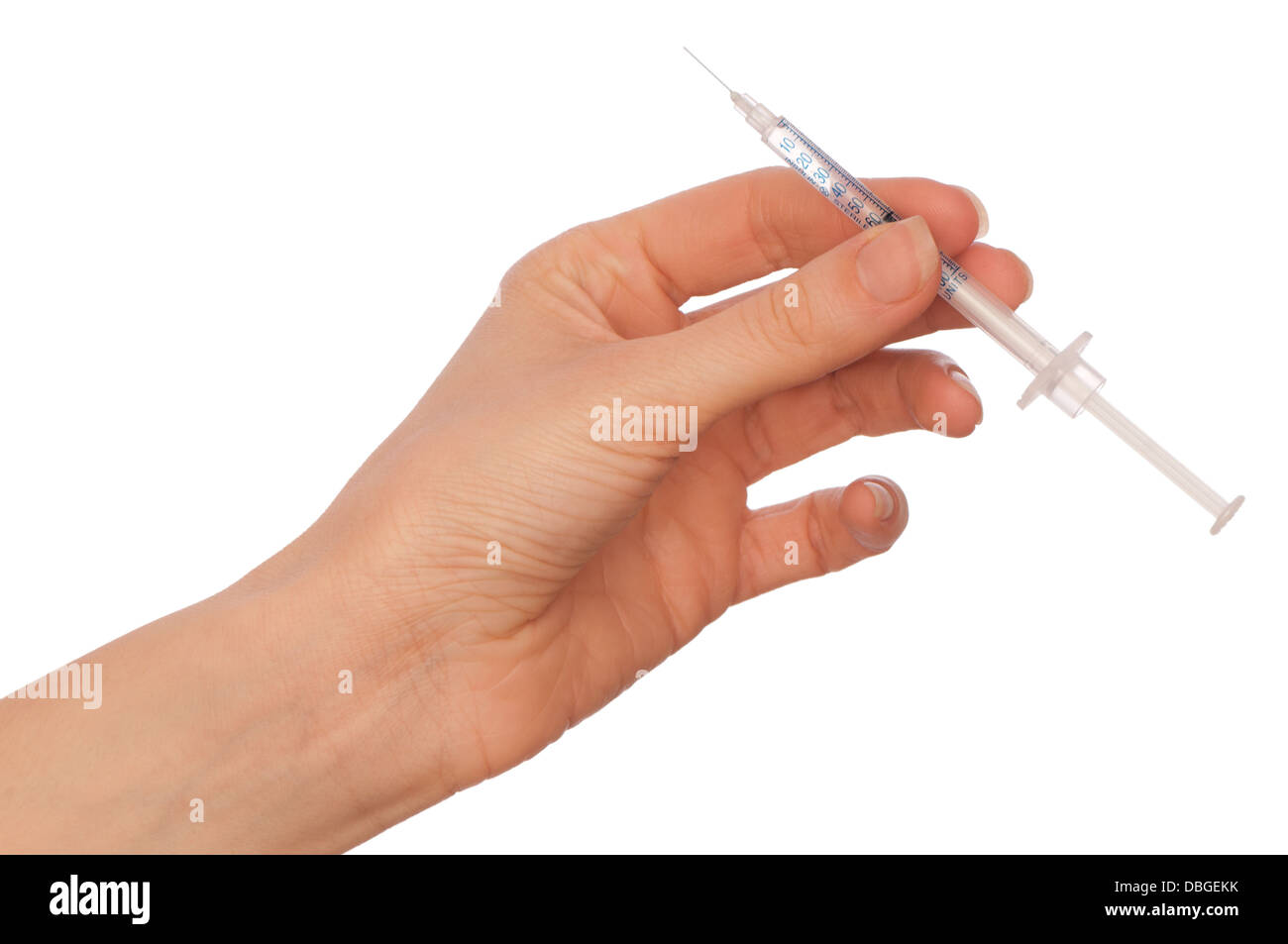 Insulin-Injektionen Stockfoto