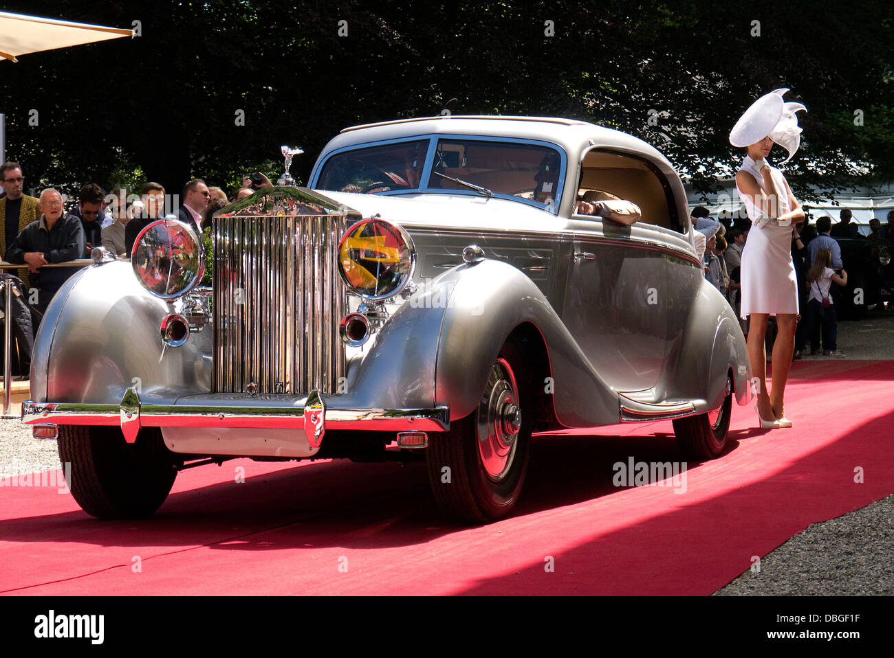 Villa d ' Este Concours.2013. Villa EBR Publikumstag. Rolls-Royce Wraith 1938 Stockfoto