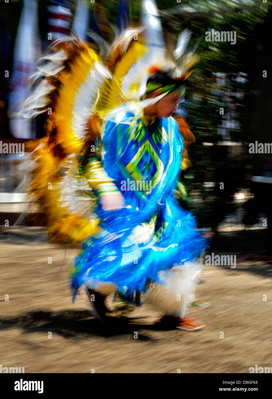 Adler Tänzerin bei "Cupa Tage Festival, Pala Indian Reservation, Pala, Kalifornien Stockfoto