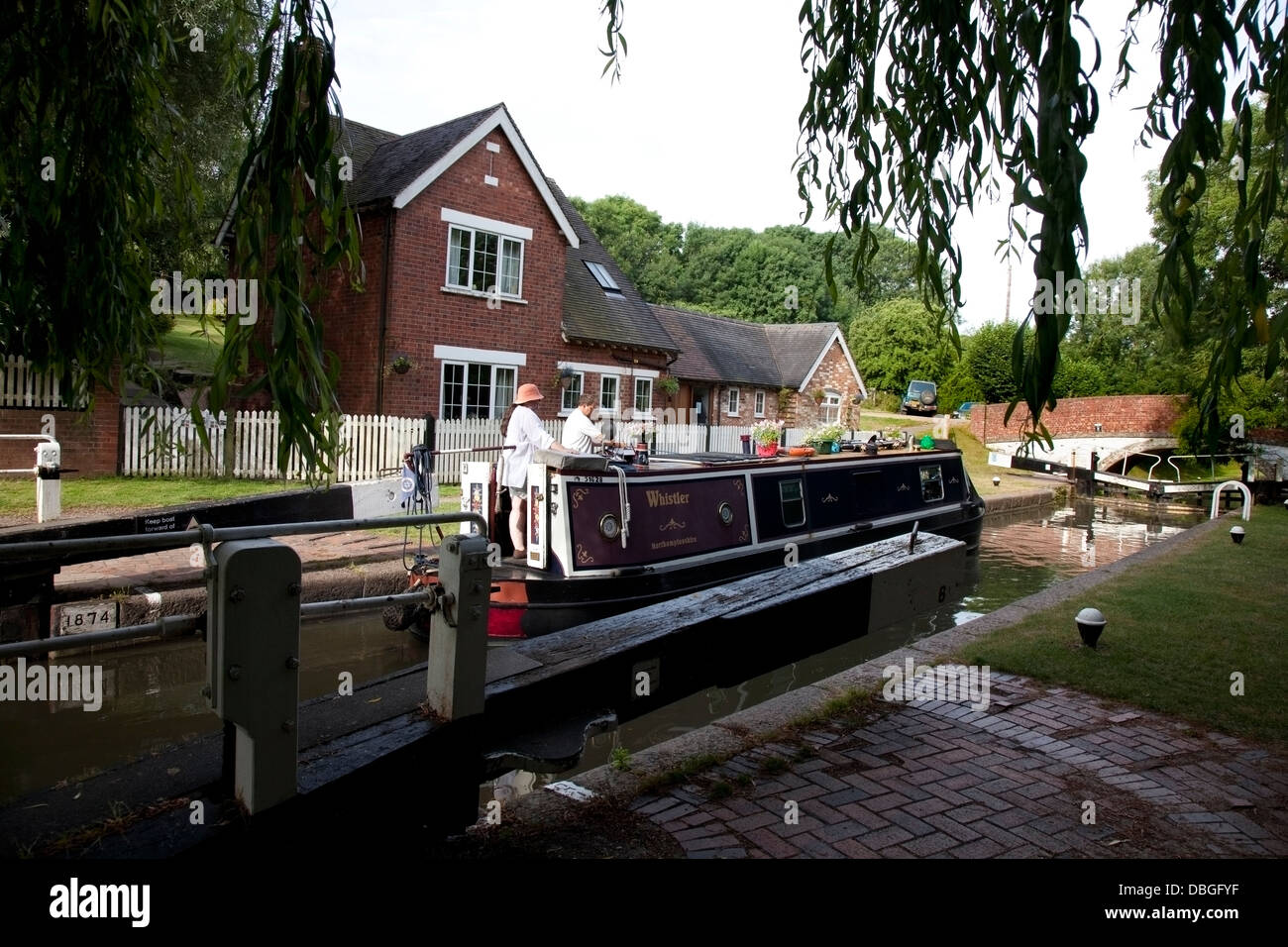 Braunston Top Lock Stockfoto