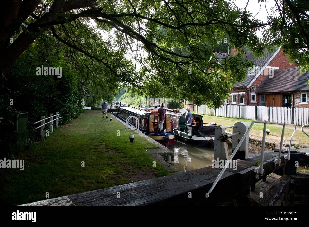 Braunston Top Lock Stockfoto