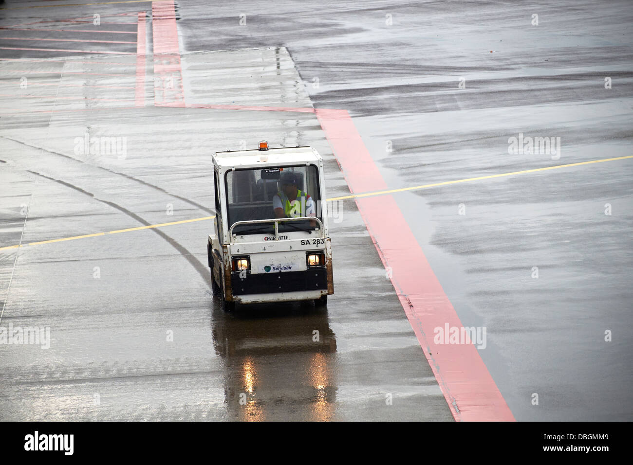 Bodenpersonal Flughafen Stockfoto