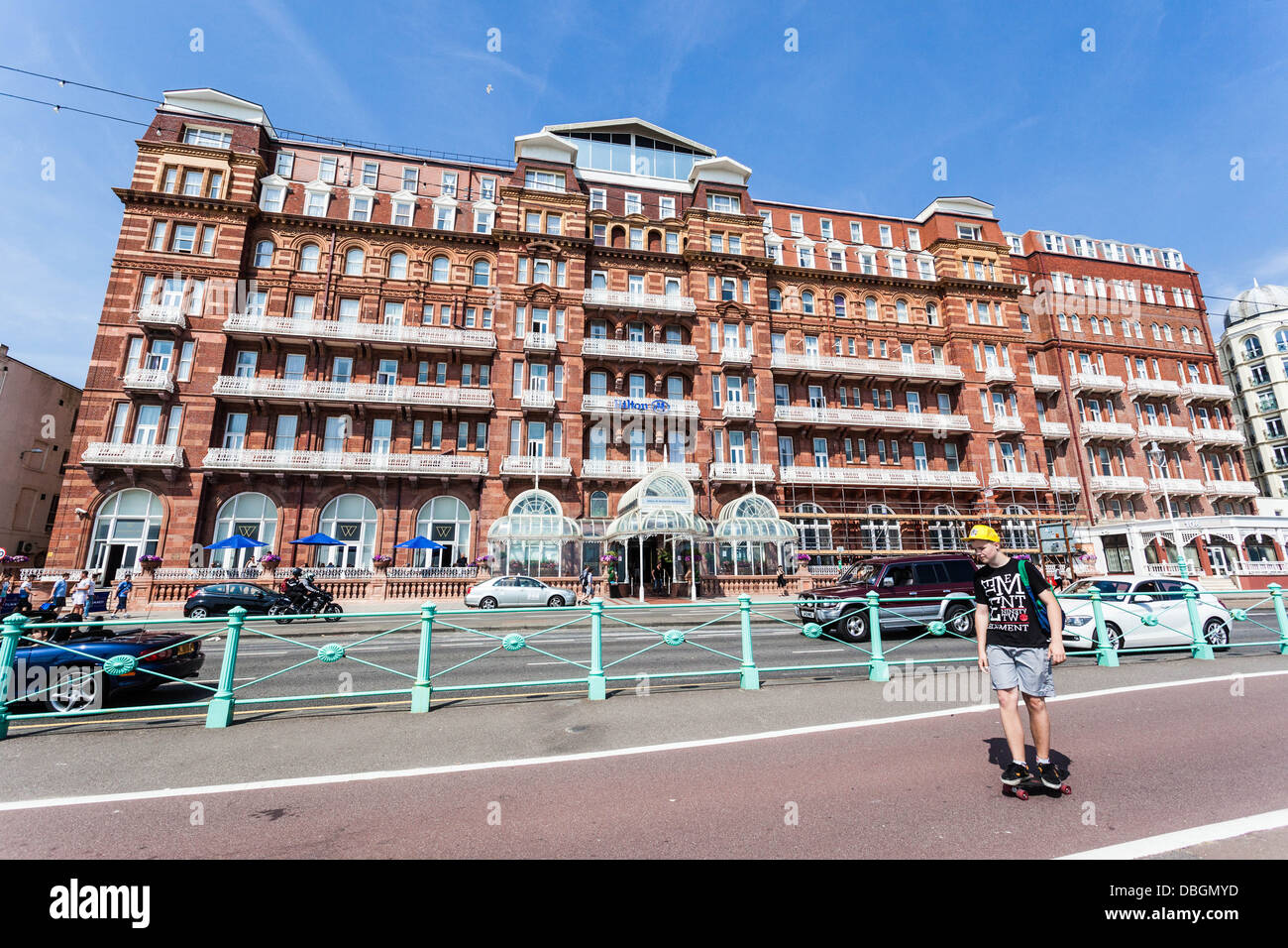Brighton Straßenszene UK Stockfoto