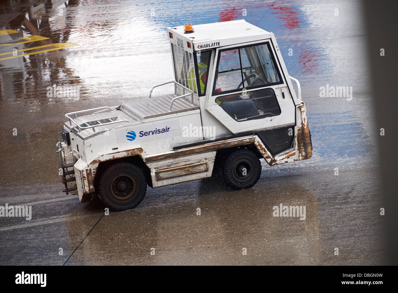 Bodenpersonal Flughafen Stockfoto