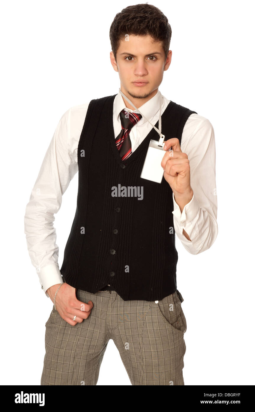 Geschäftsmann auf der Konferenz Stockfoto