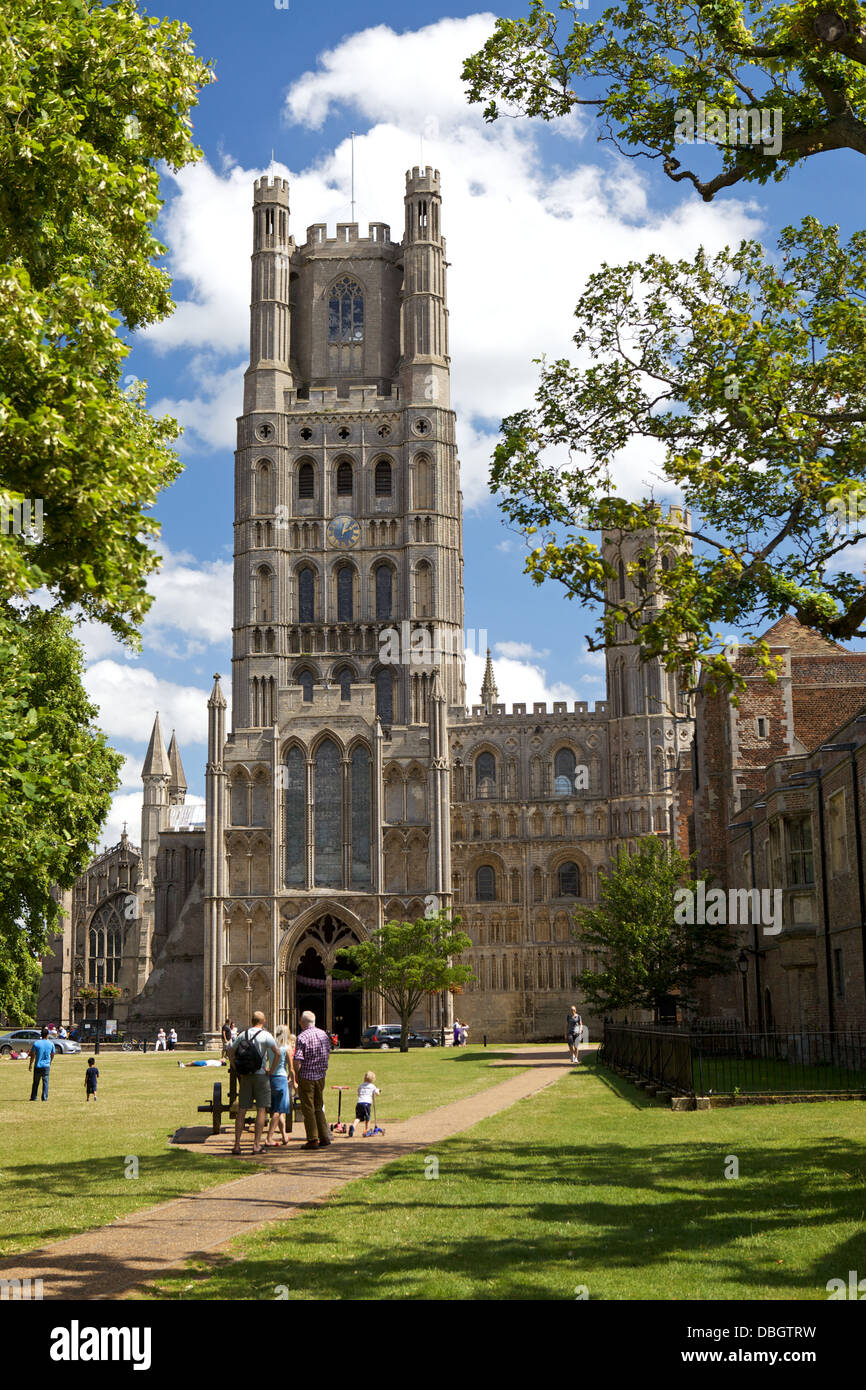 Ely Kathedrale in Cambridgeshire Stockfoto