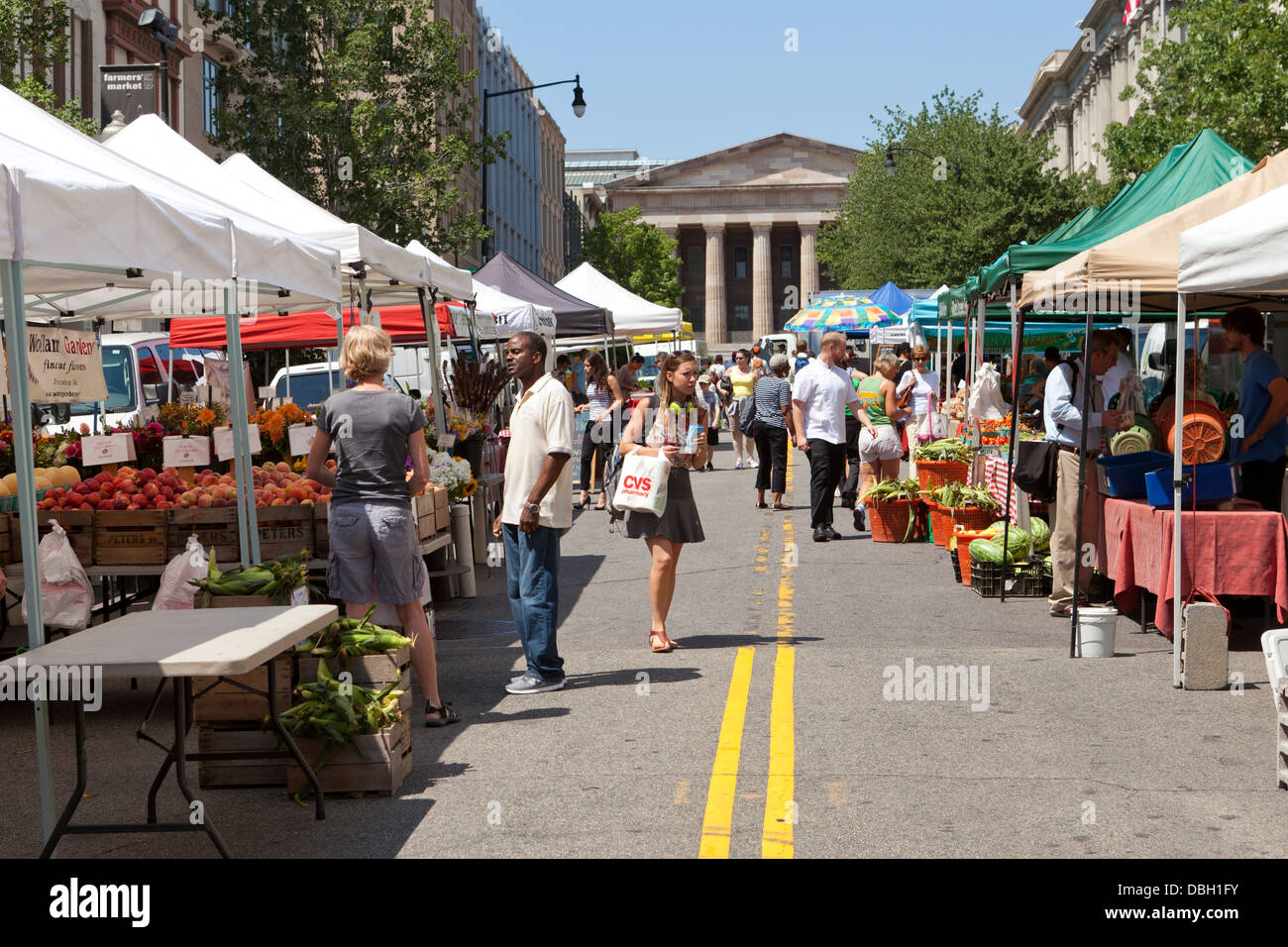 Städtische Bauernmarkt - Washington, DC USA Stockfoto