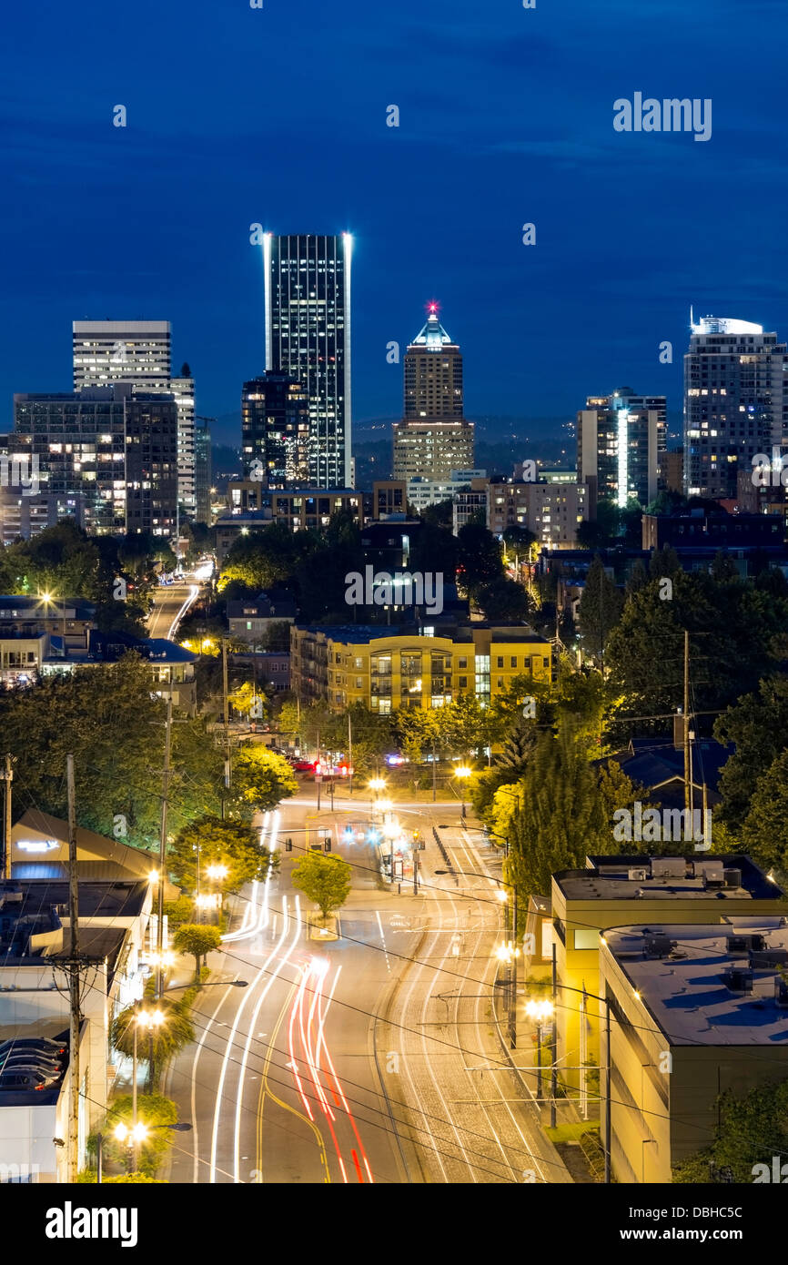 Skyline-Blick von Portland, Oregon, USA Stockfoto