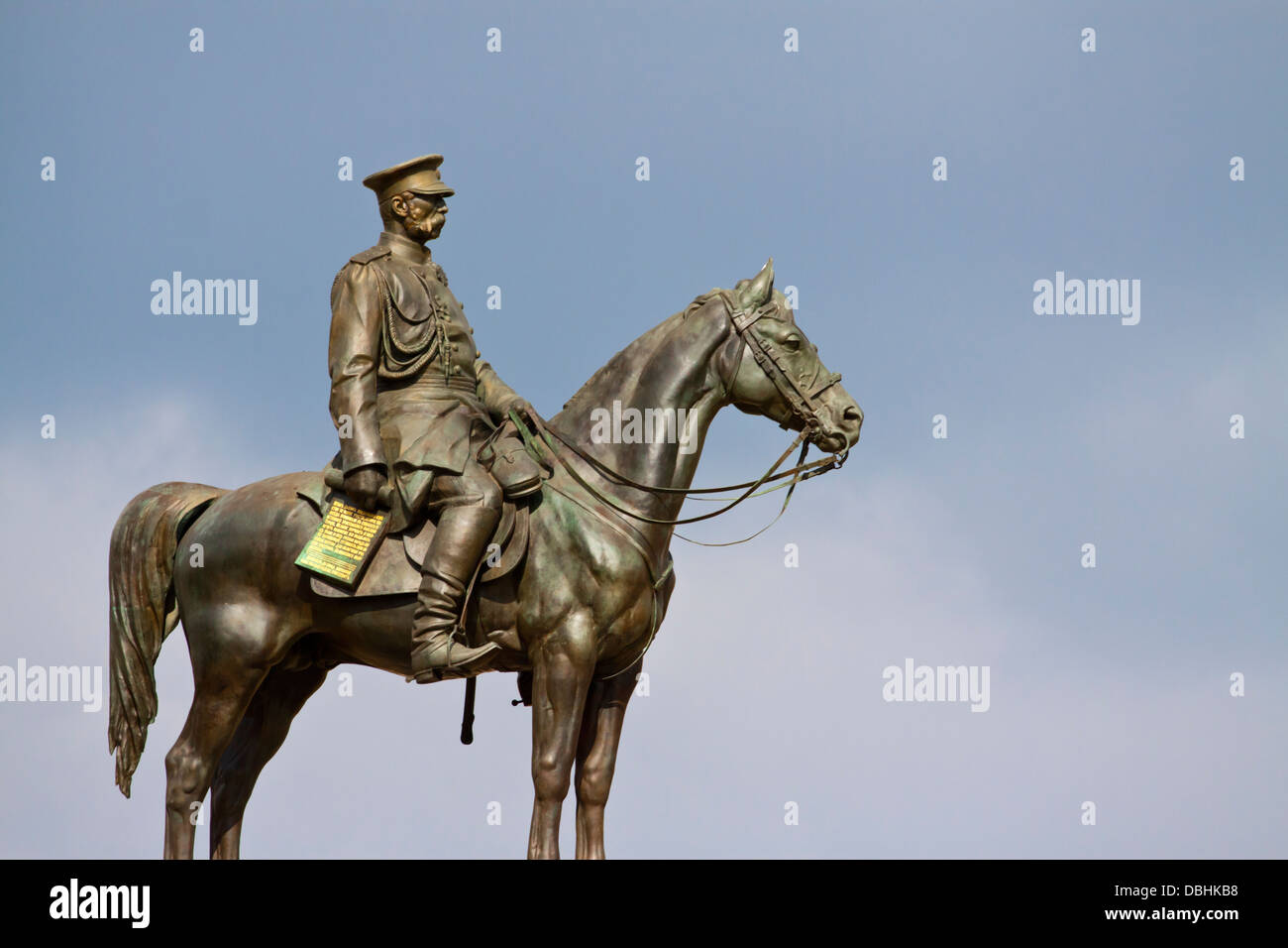 Statue der "Tsar Befreier" (Tsar Osvoboditel), Zar Alexander II., die Bulgarien von der Türkenherrschaft befreit Stockfoto