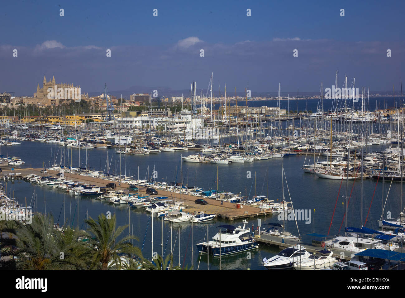 Marina Liegeplätze, Palma De Mallorca Stockfoto