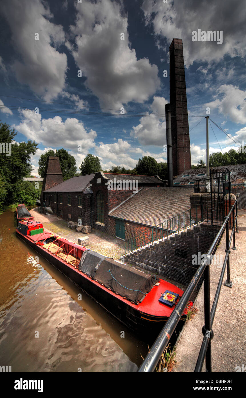 Etrurien Industriemuseum ist die letzte dampfbetriebene Töpfer Mühle in Großbritannien. Die Mühle ist im Dampf mehrmals im Jahr Stockfoto