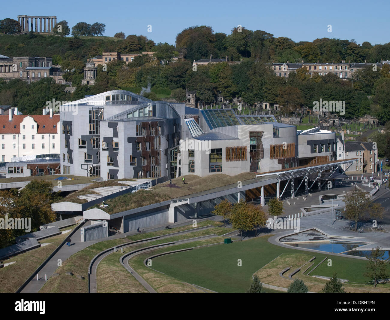 Schottisches Parlament Holyrood Stockfoto