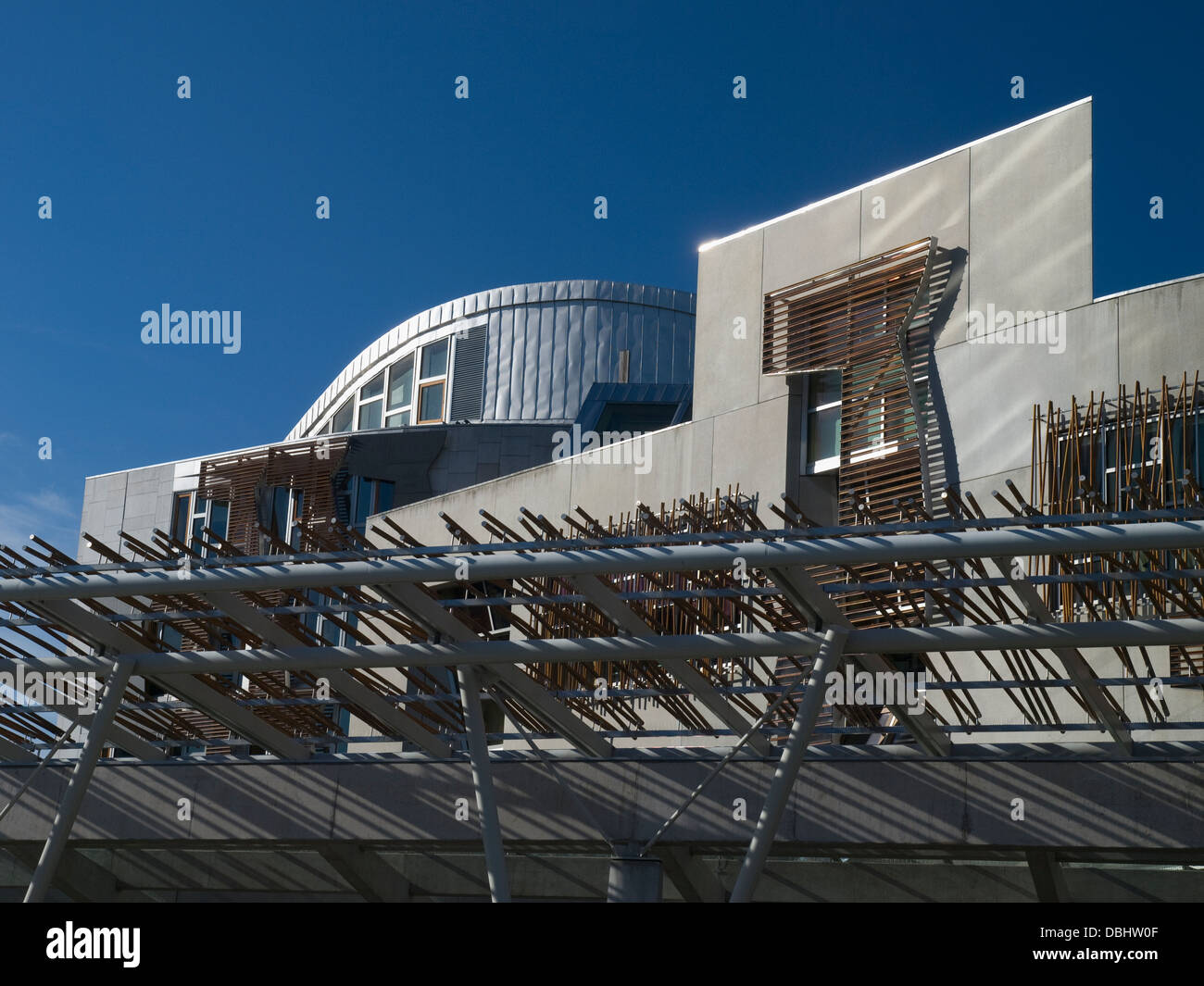 Schottisches Parlament Holyrood Stockfoto