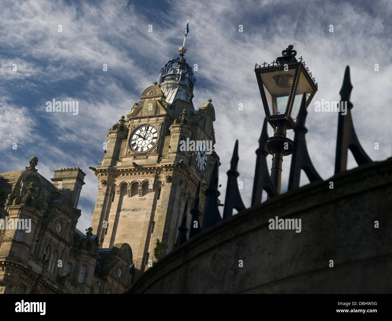 Balmoral Hotel Princes Street Edinburgh Stockfoto