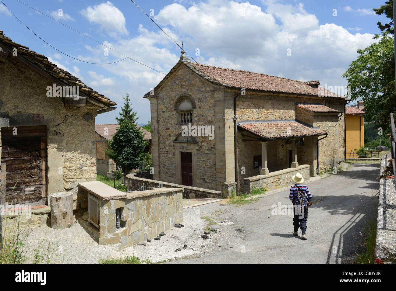 Manno ein italienisches Dorf in Reggio Emilia Hügeln in der italienischen Region Emilia-Romagna Stockfoto