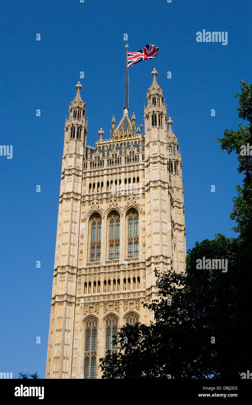 London: Houses of Parliament - Victoria Tower Stockfoto
