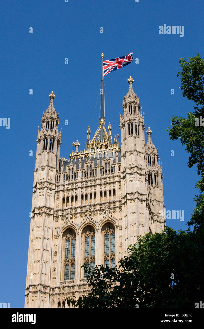 London: Houses of Parliament - Victoria Tower Stockfoto