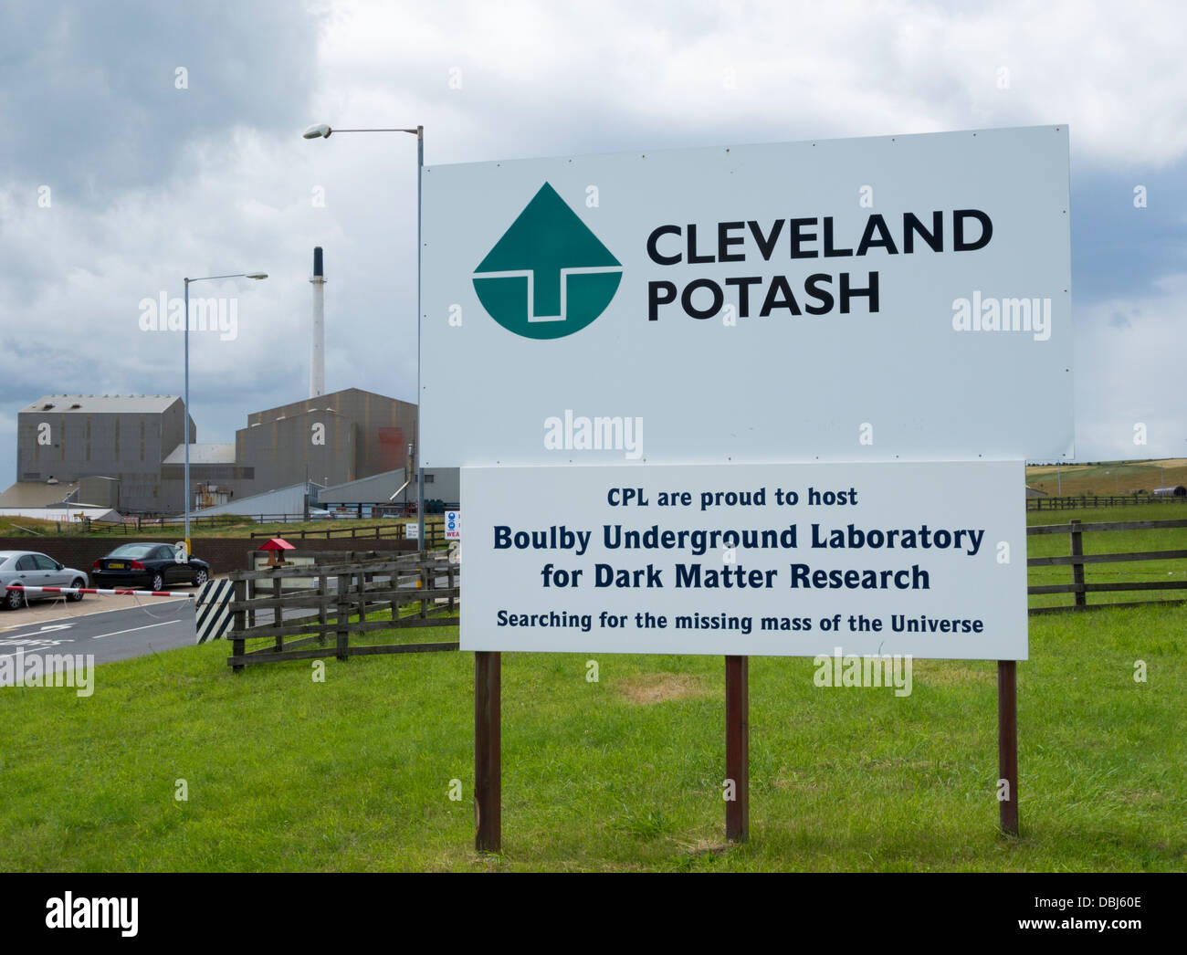 Cleveland Potash Mine und Boulby unterirdischen Labor Boulby an der nordöstlichen Küste zwischen Loftus und Staithes. England. Stockfoto