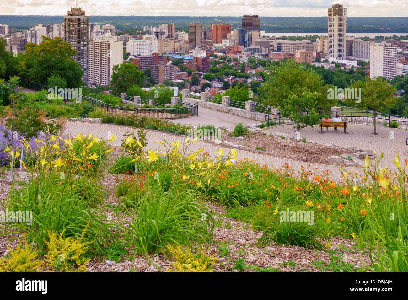Ansicht der Innenstadt von Hamilton, Ontario, Kanada Stockfoto