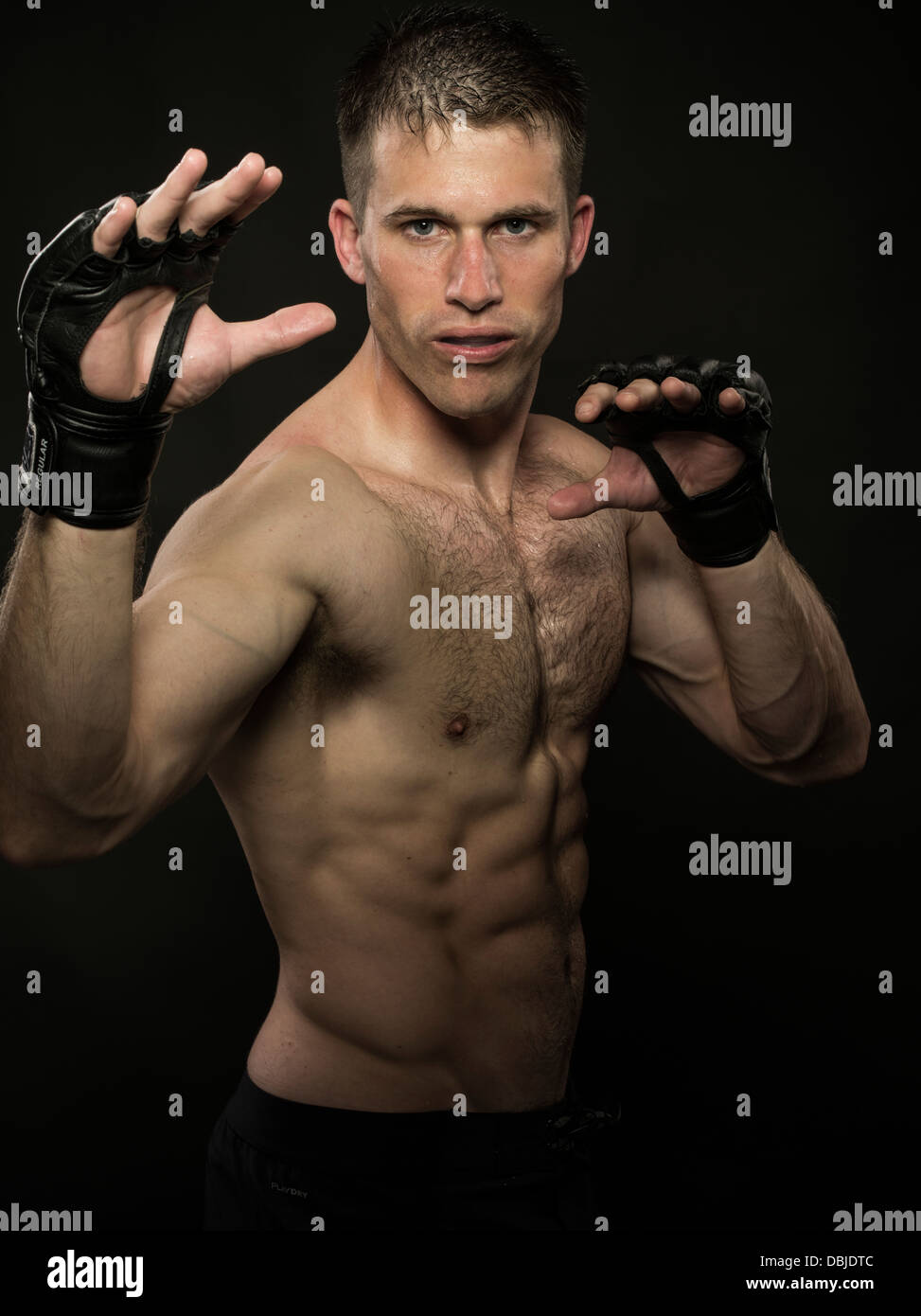 Mixed Martial Arts Kämpfer Stockfoto