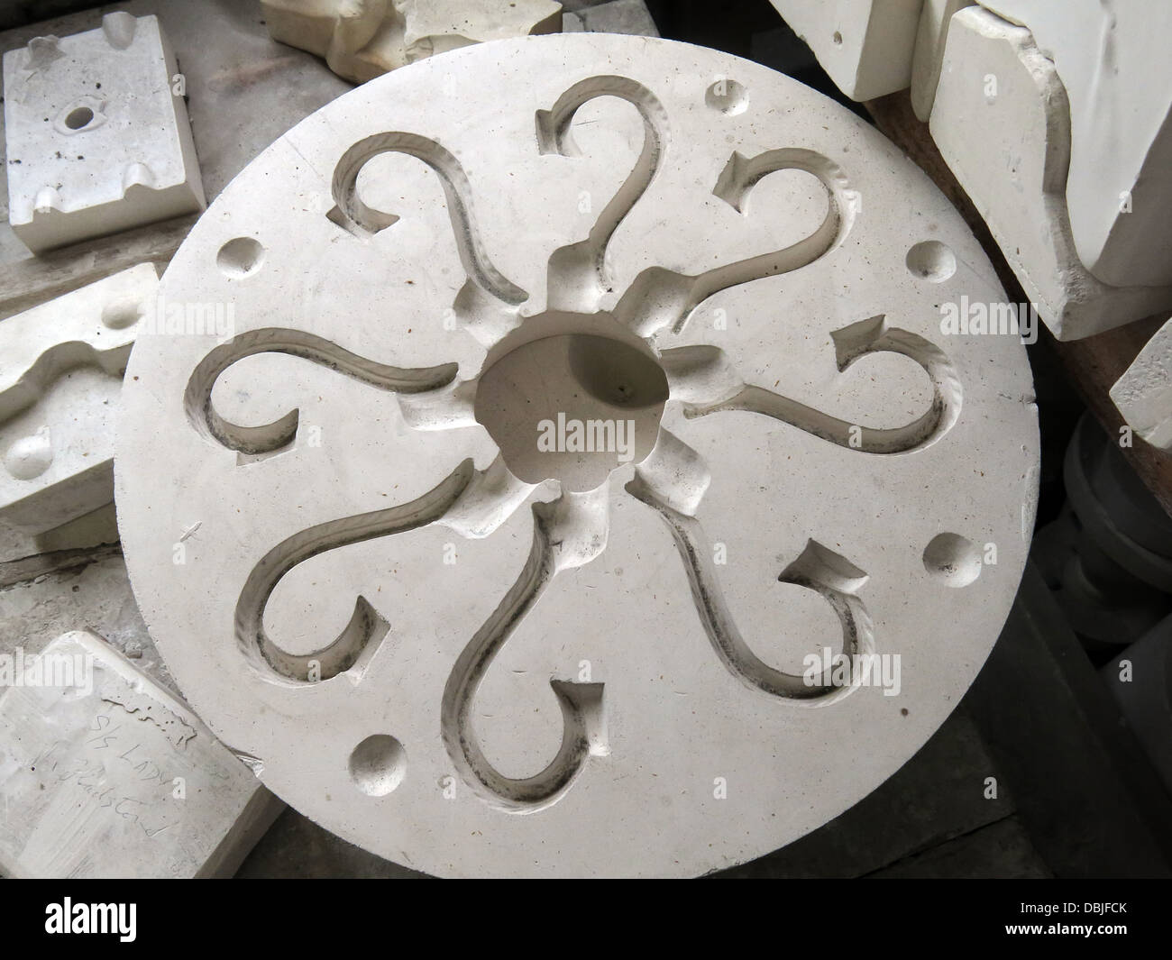 Bild vom Schimmel Zimmer Longton Stoke-on-Trent Great Britain zeigt Töpfereien Erbe im Gladstone Pottery Museum. Stockfoto
