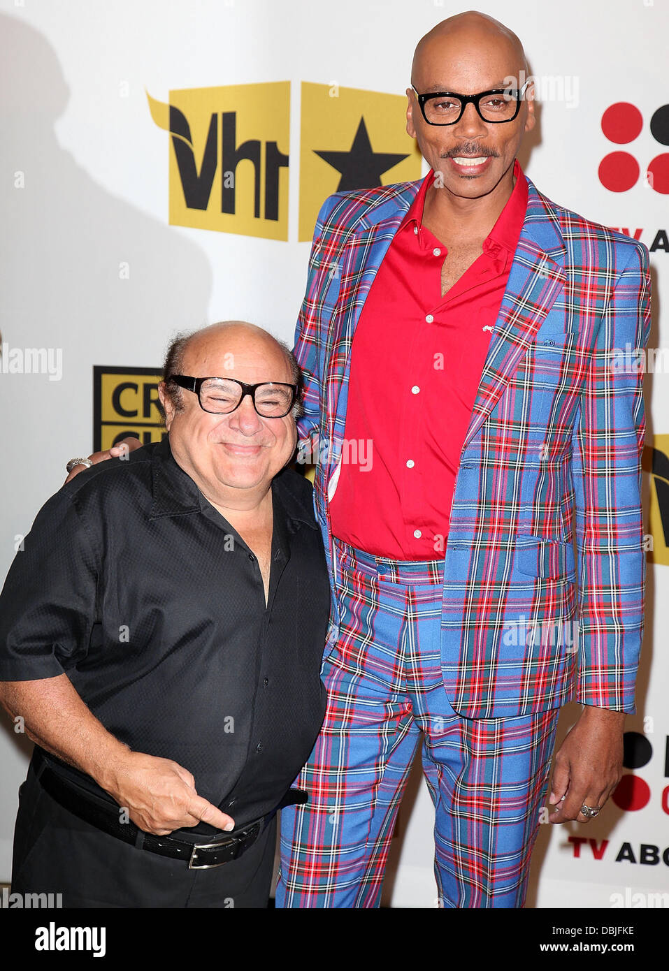 Danny DeVito und RuPaul Andre Charles bei den Critics' Choice Television Awards Luncheon im Beverly Hills Hotel - roten Teppich Beverly Hills, Kalifornien - 20.06.11 Stockfoto