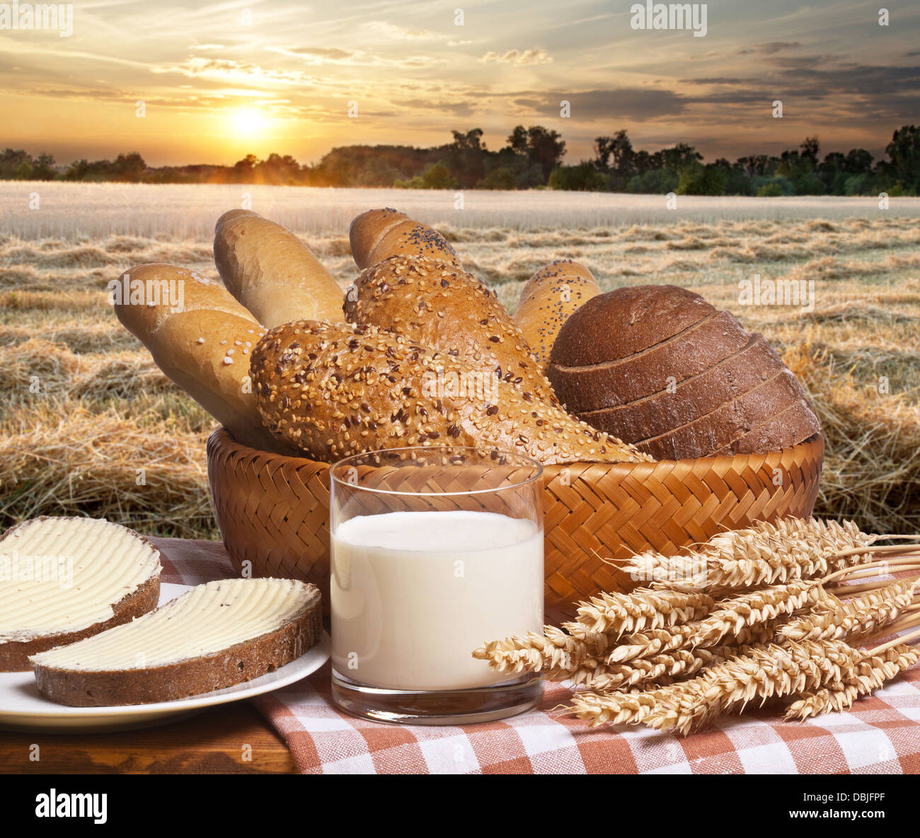 Bäckereiprodukte Stockfoto