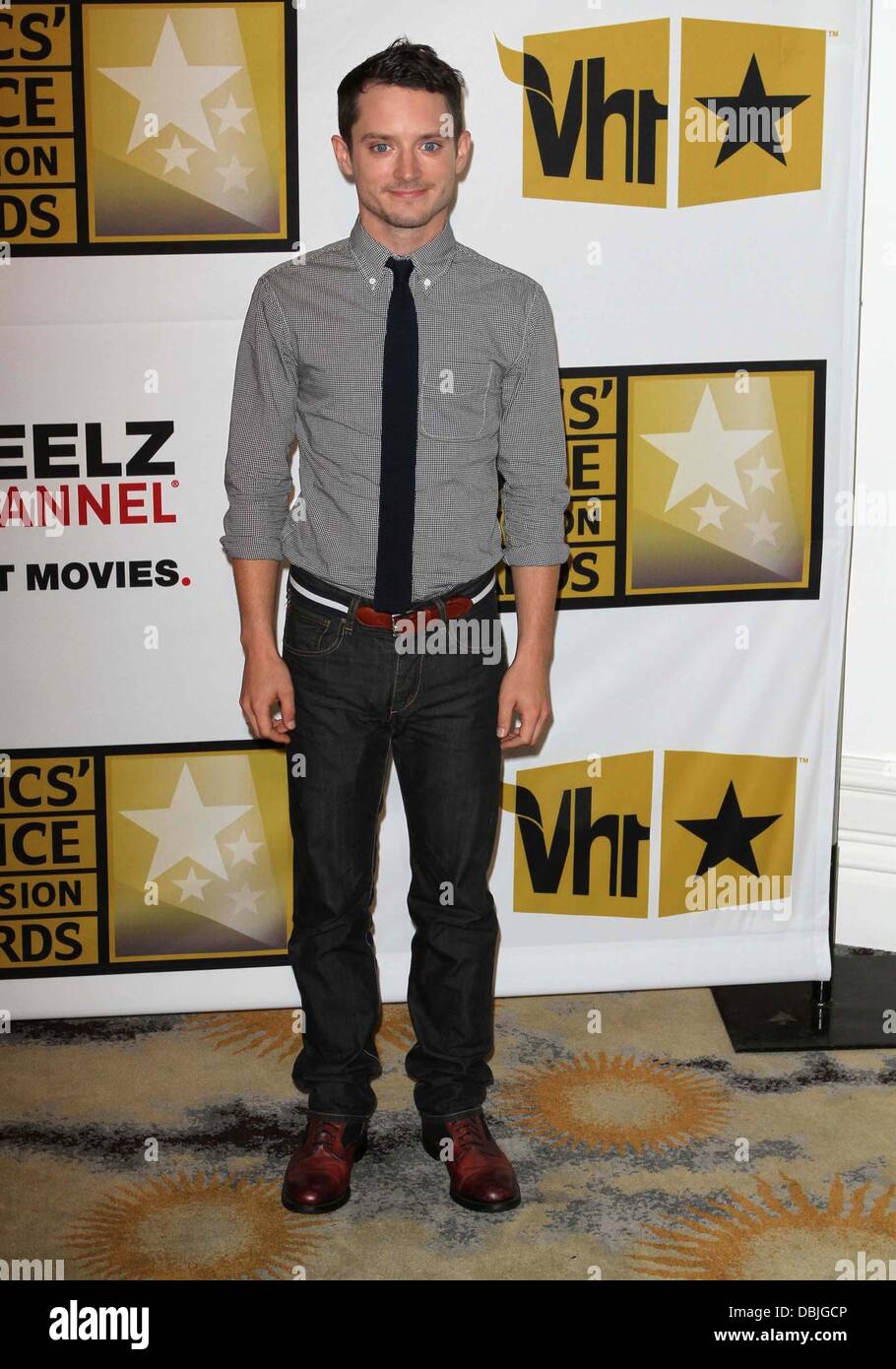 Elijah Wood Critics' Choice Television Awards im Beverly Hills Hotel - roten Teppich Beverly Hills, Kalifornien - 20.06.11 Stockfoto