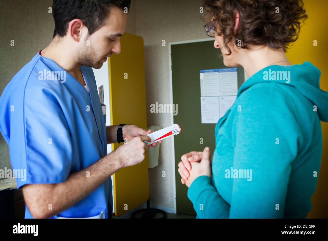 SCHMERZZENTRUM Stockfoto